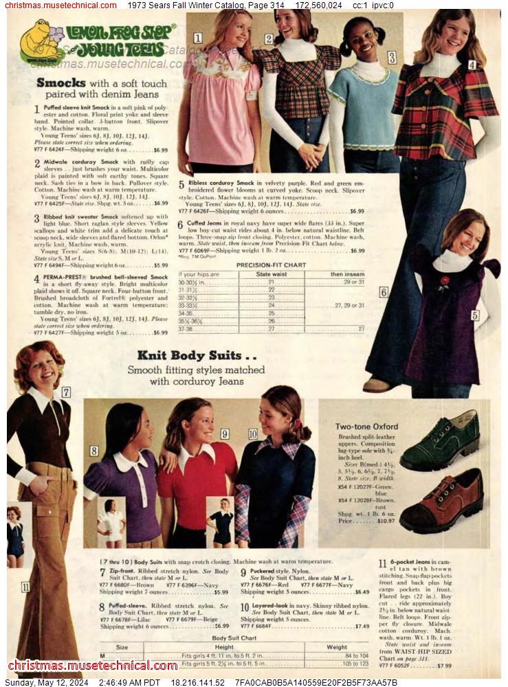1973 Sears Fall Winter Catalog, Page 314