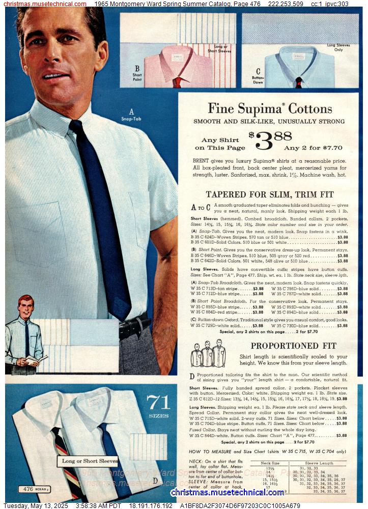 1965 Montgomery Ward Spring Summer Catalog, Page 476