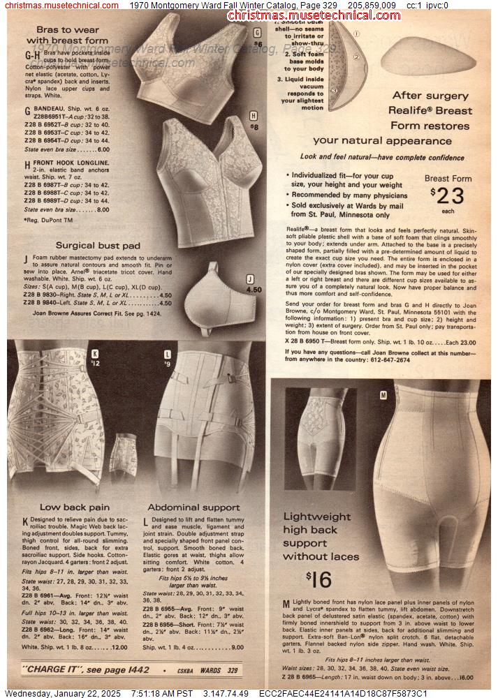 1970 Montgomery Ward Fall Winter Catalog, Page 329