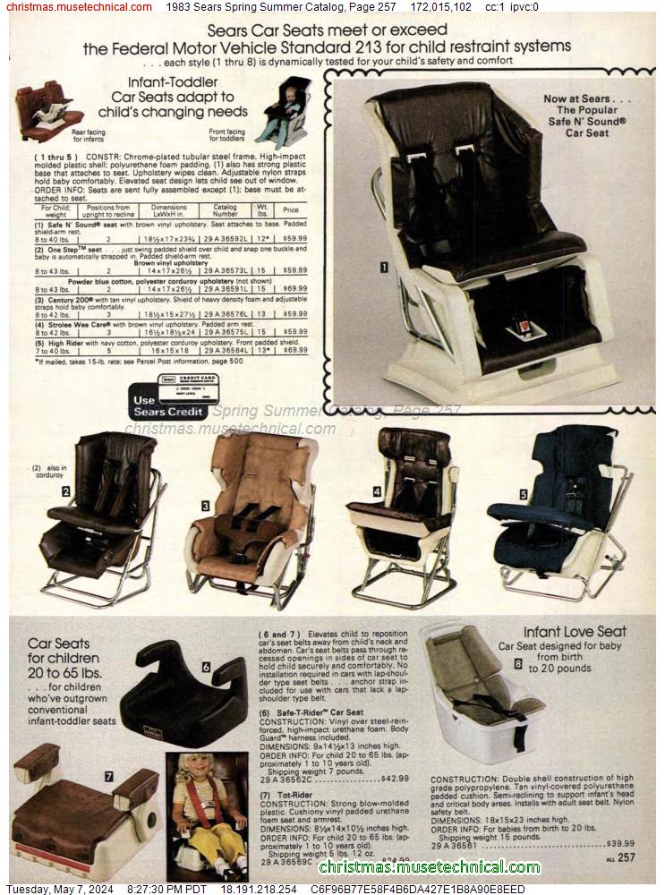 1983 Sears Spring Summer Catalog, Page 257