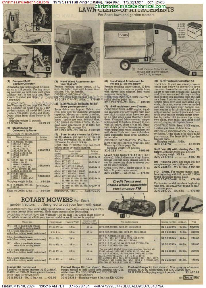 1979 Sears Fall Winter Catalog, Page 967