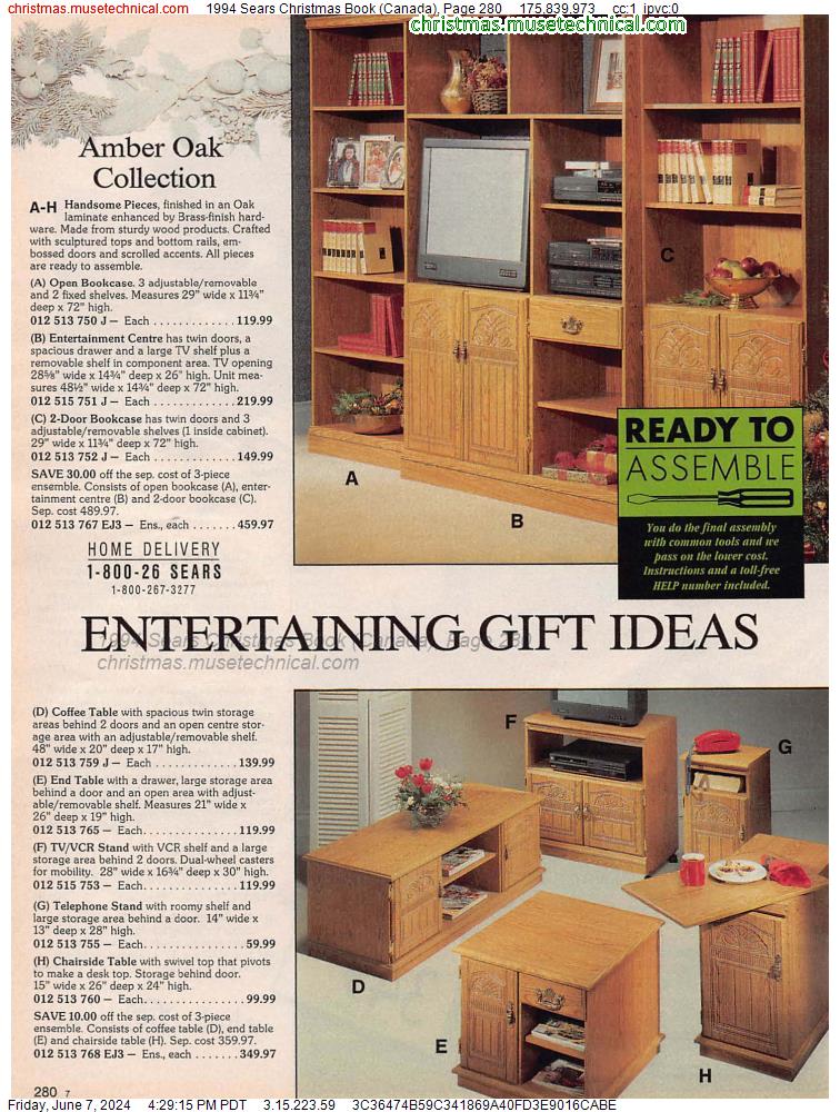 1994 Sears Christmas Book (Canada), Page 280