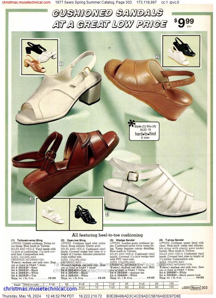 1977 Sears Spring Summer Catalog, Page 303