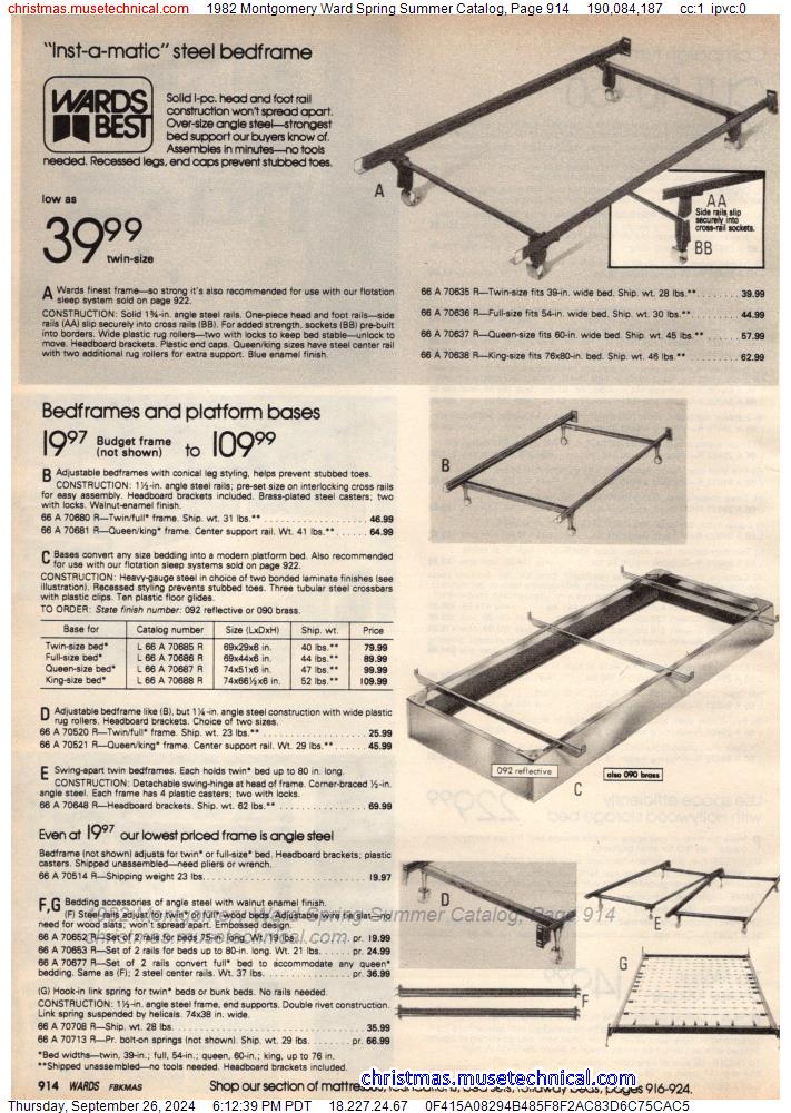 1982 Montgomery Ward Spring Summer Catalog, Page 914