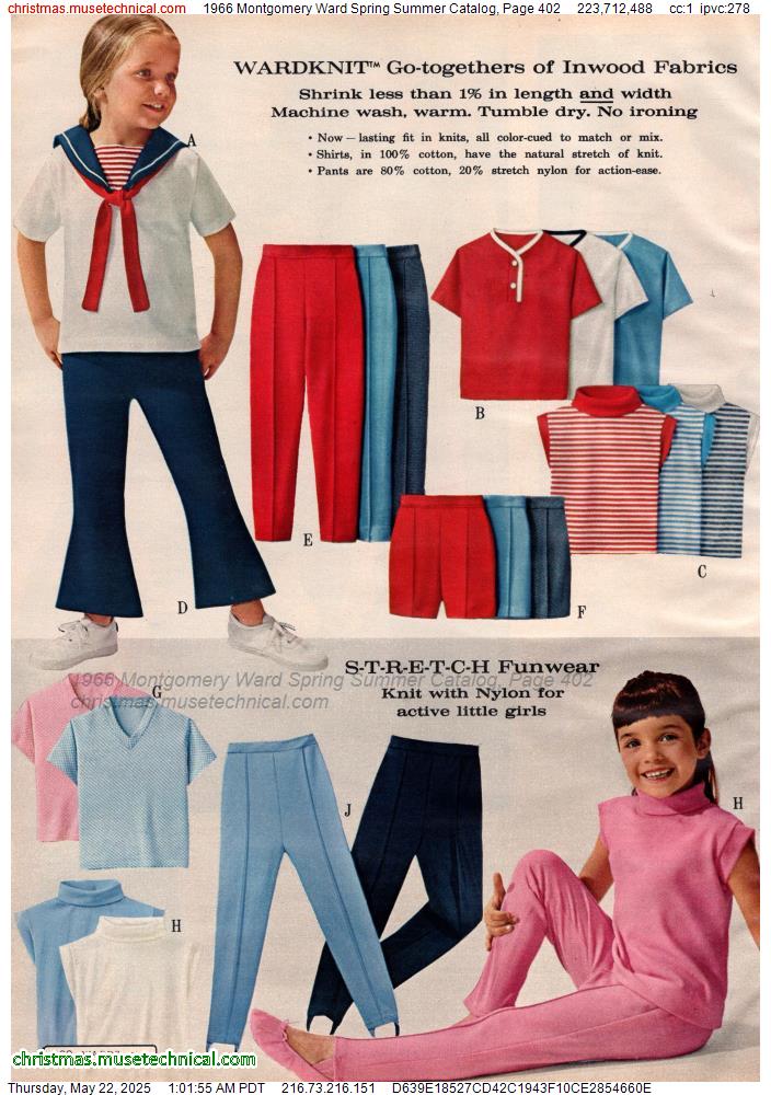 1966 Montgomery Ward Spring Summer Catalog, Page 402