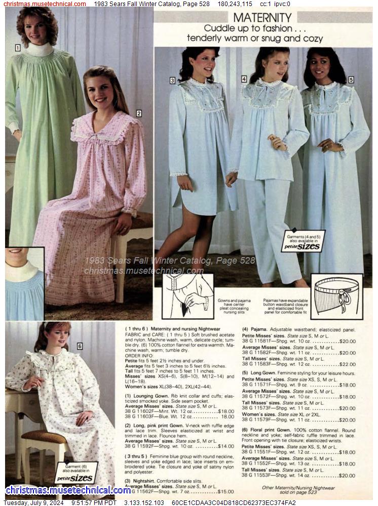 1983 Sears Fall Winter Catalog, Page 528