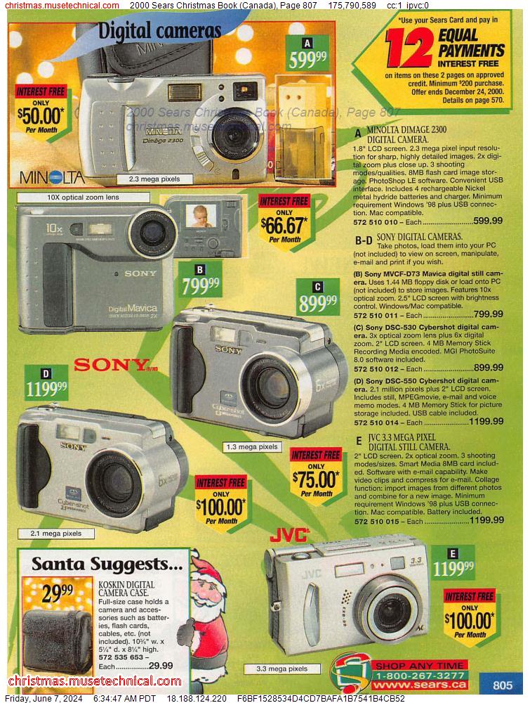 2000 Sears Christmas Book (Canada), Page 807