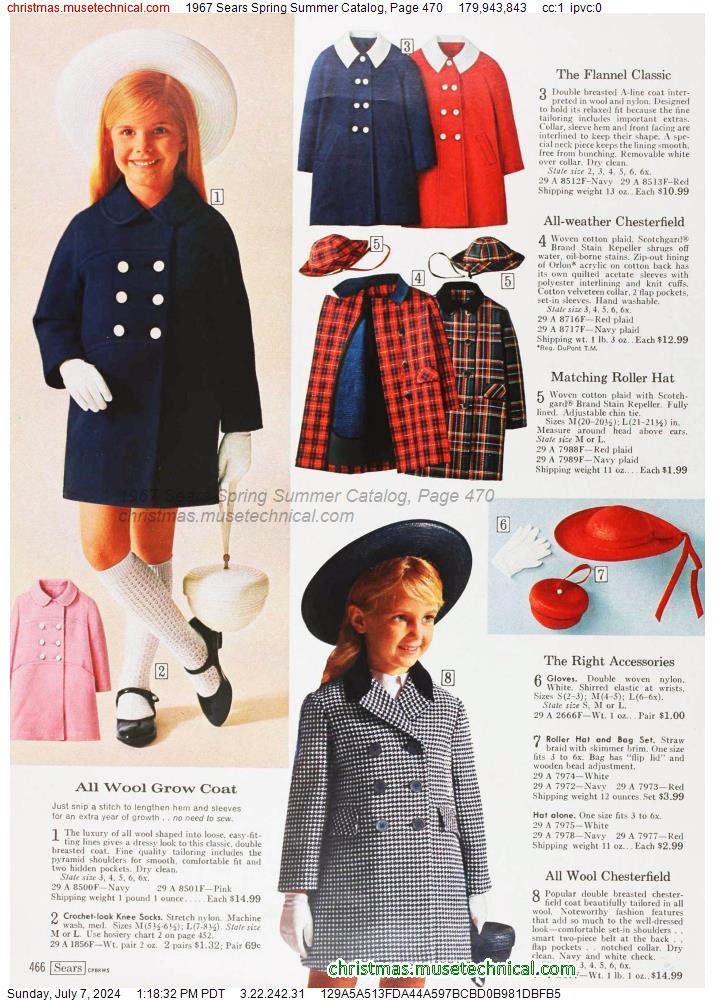1967 Sears Spring Summer Catalog, Page 470