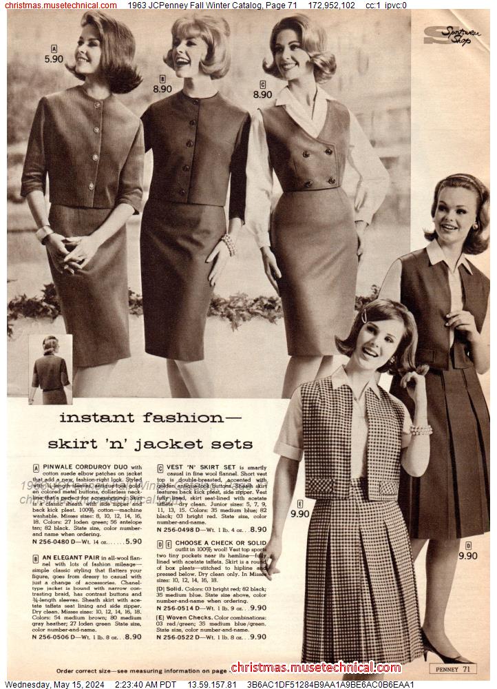 1963 JCPenney Fall Winter Catalog, Page 71