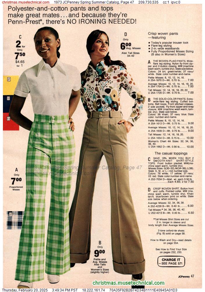 1973 JCPenney Spring Summer Catalog, Page 47