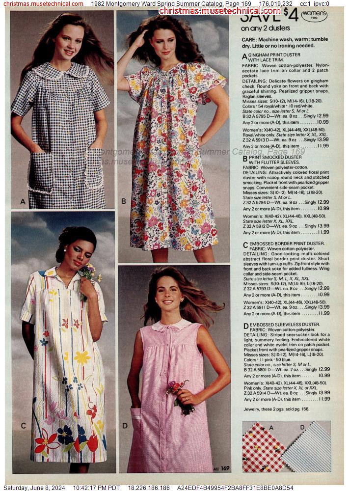 1982 Montgomery Ward Spring Summer Catalog, Page 169