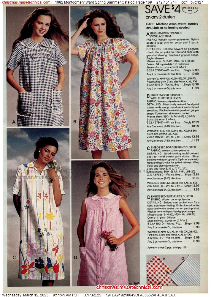 1982 Montgomery Ward Spring Summer Catalog, Page 169