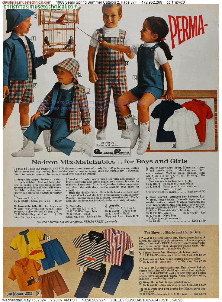 1968 Sears Spring Summer Catalog 2, Page 374