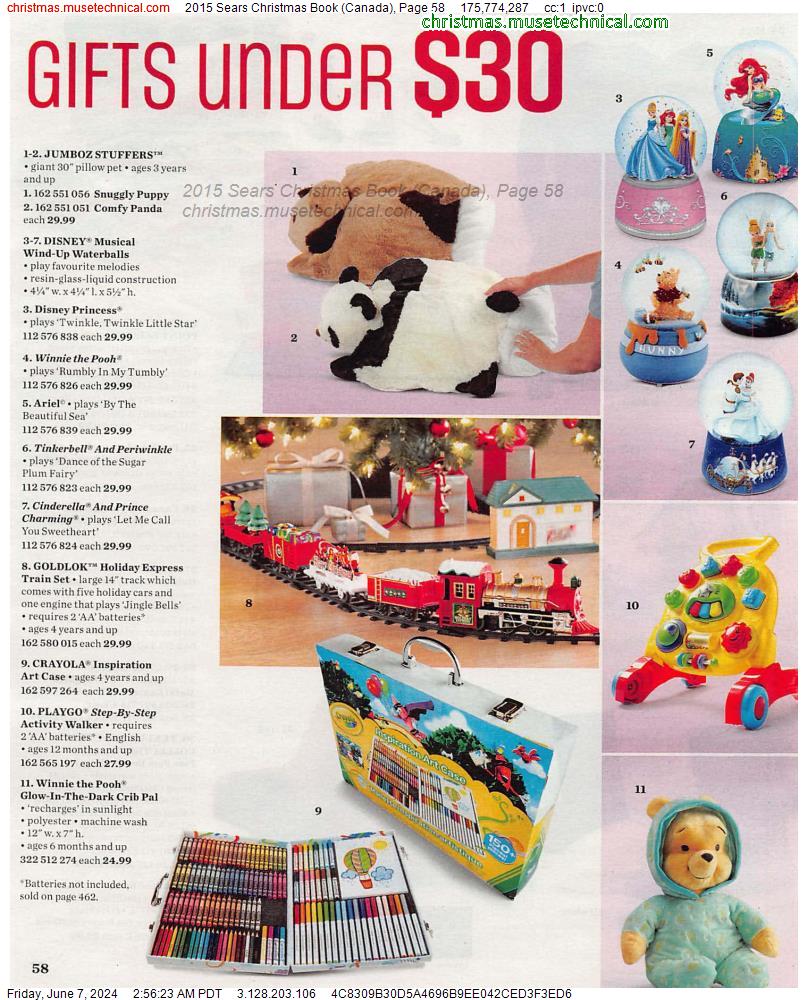 2015 Sears Christmas Book (Canada), Page 58
