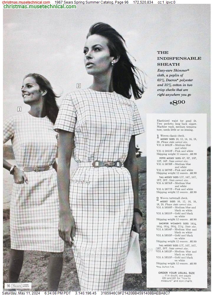 1967 Sears Spring Summer Catalog, Page 96