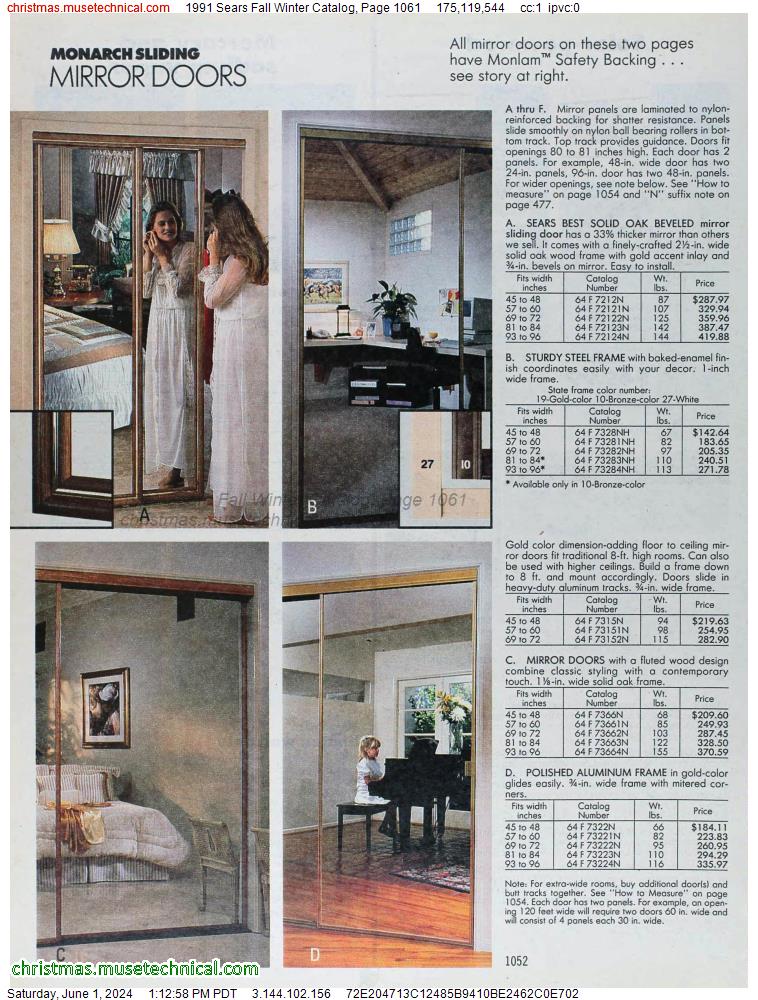 1991 Sears Fall Winter Catalog, Page 1061