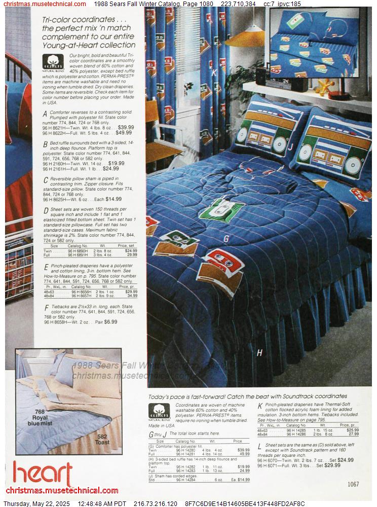 1988 Sears Fall Winter Catalog, Page 1080