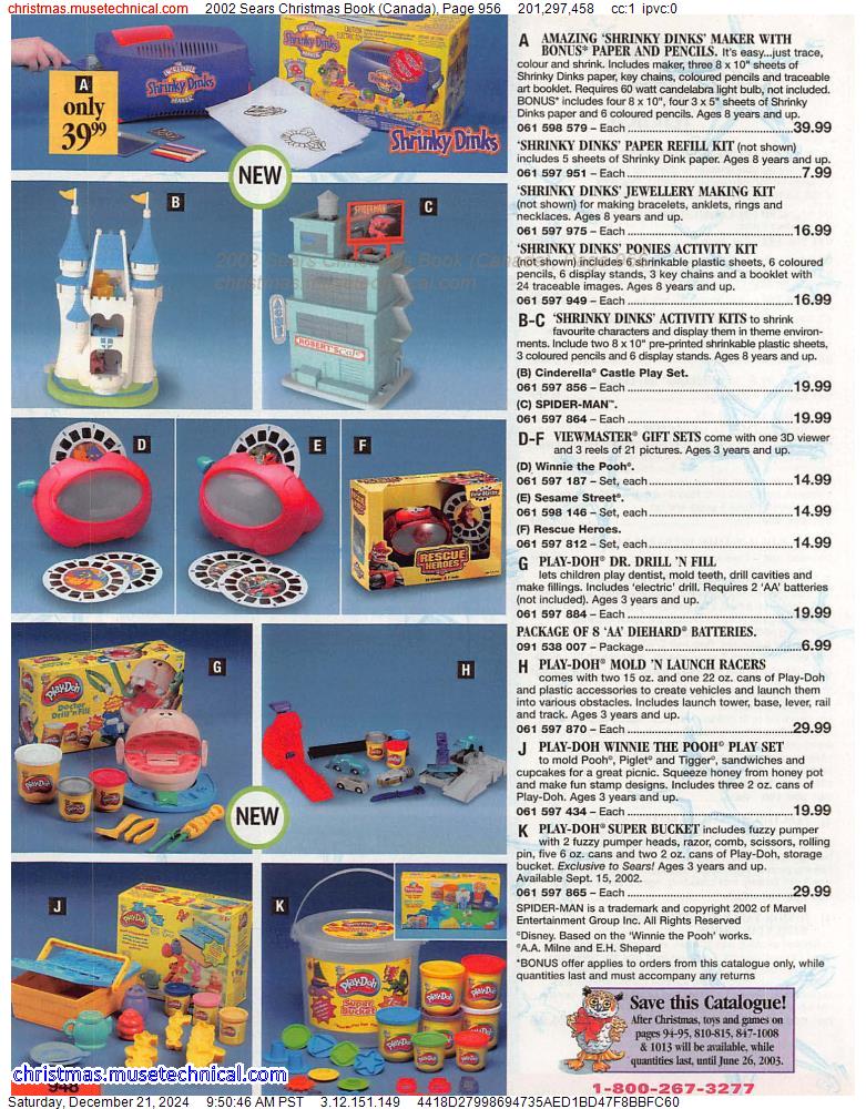 2002 Sears Christmas Book (Canada), Page 956