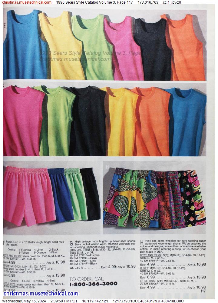 1990 Sears Style Catalog Volume 3, Page 117
