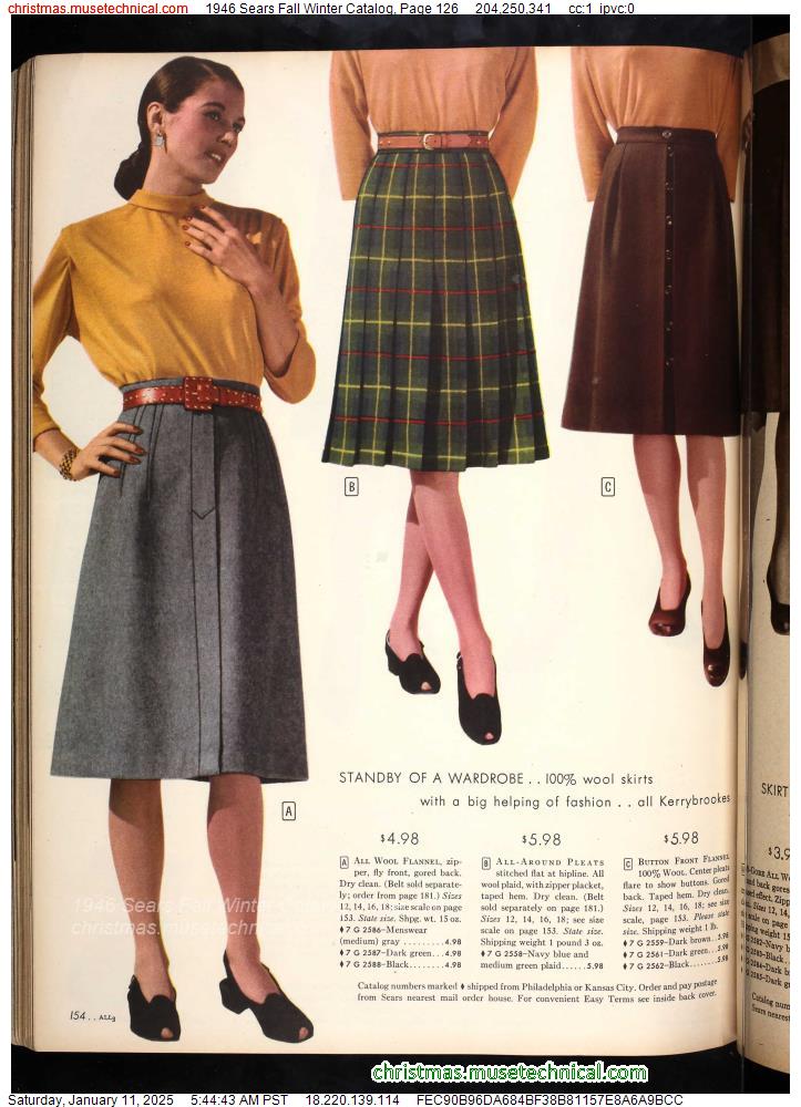 1946 Sears Fall Winter Catalog, Page 126