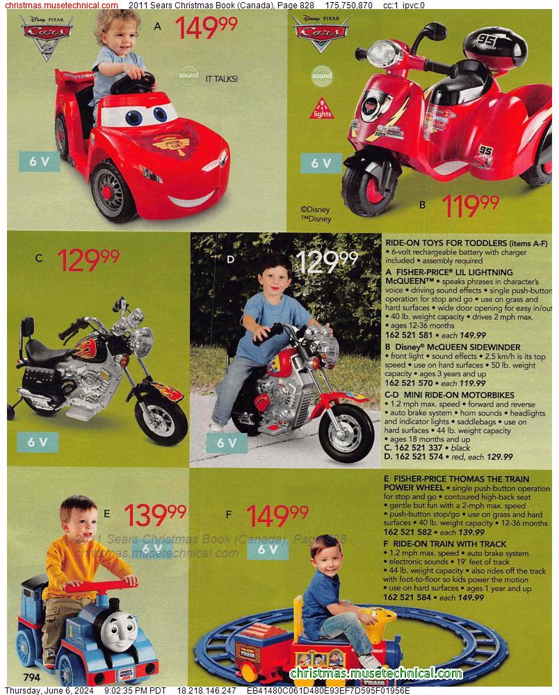 2011 Sears Christmas Book (Canada), Page 828