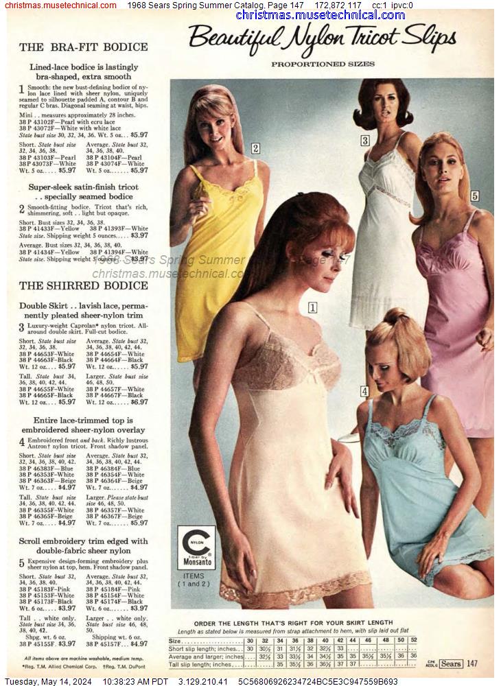 1968 Sears Spring Summer Catalog, Page 147