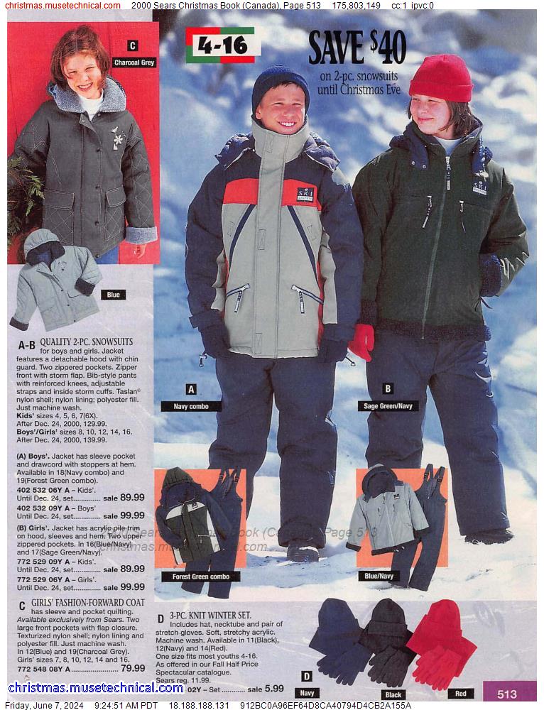 2000 Sears Christmas Book (Canada), Page 513
