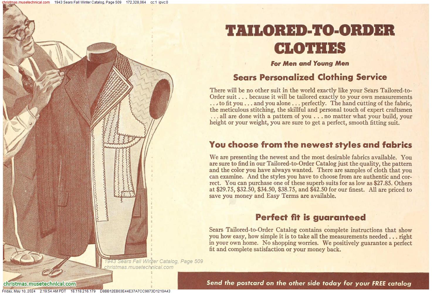 1943 Sears Fall Winter Catalog, Page 509