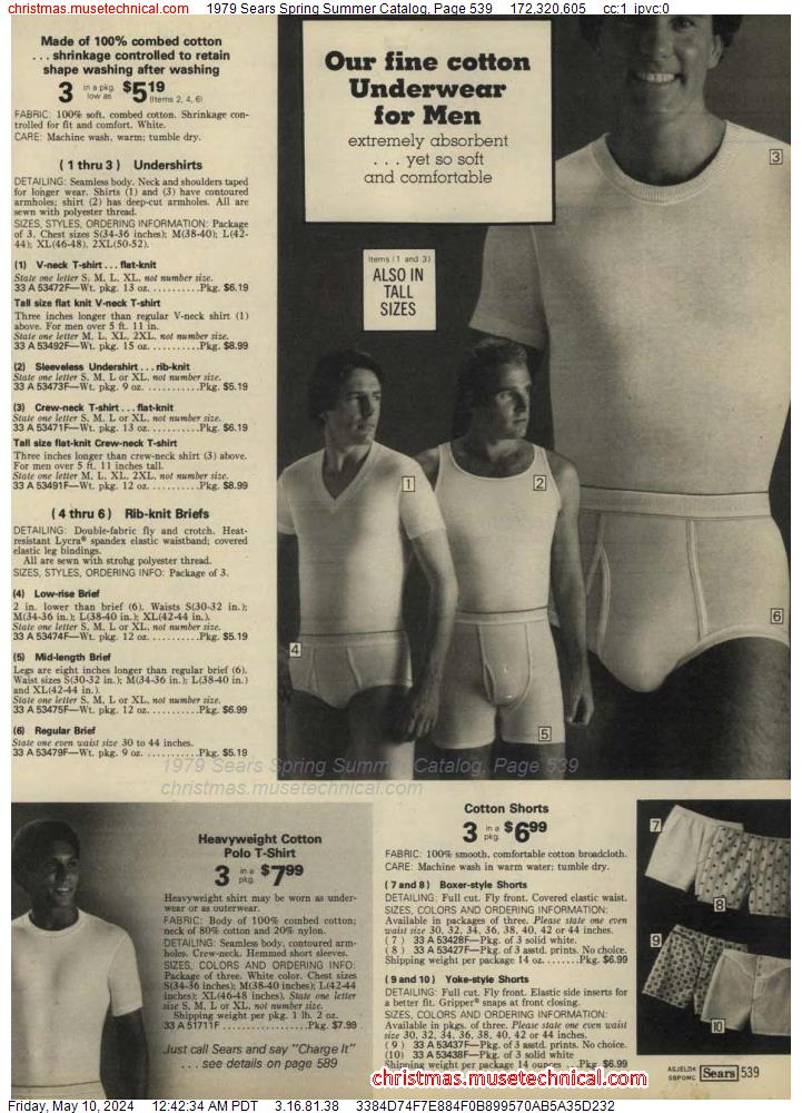 1979 Sears Spring Summer Catalog, Page 539