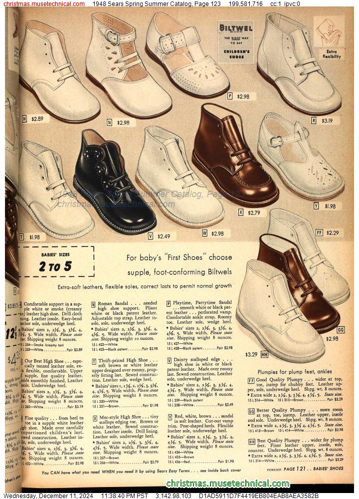 1948 Sears Spring Summer Catalog, Page 123