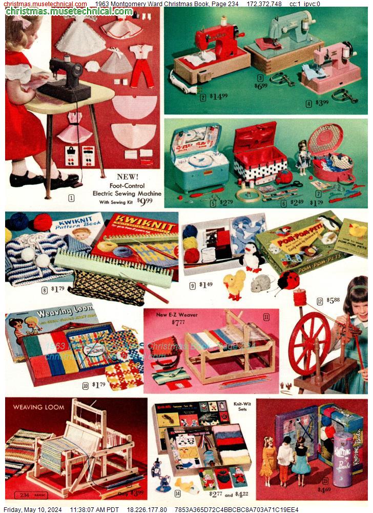 1963 Montgomery Ward Christmas Book, Page 234