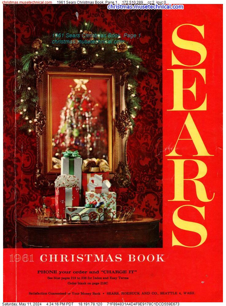 1961 Sears Christmas Book, Page 1
