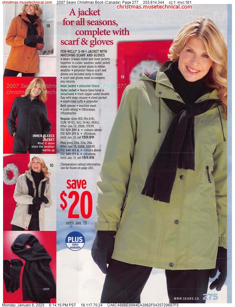 2007 Sears Christmas Book (Canada), Page 277