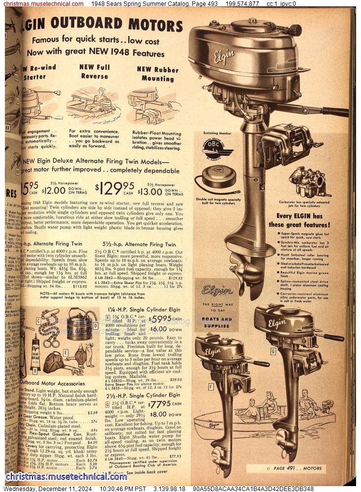 1948 Sears Spring Summer Catalog, Page 493