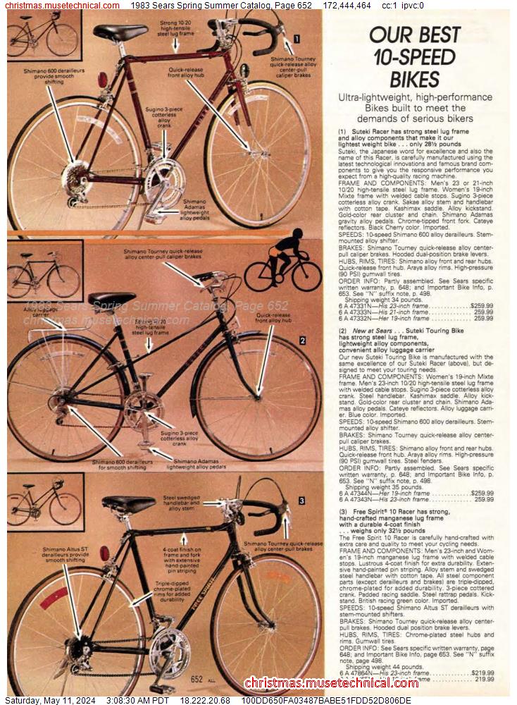 1983 Sears Spring Summer Catalog, Page 652