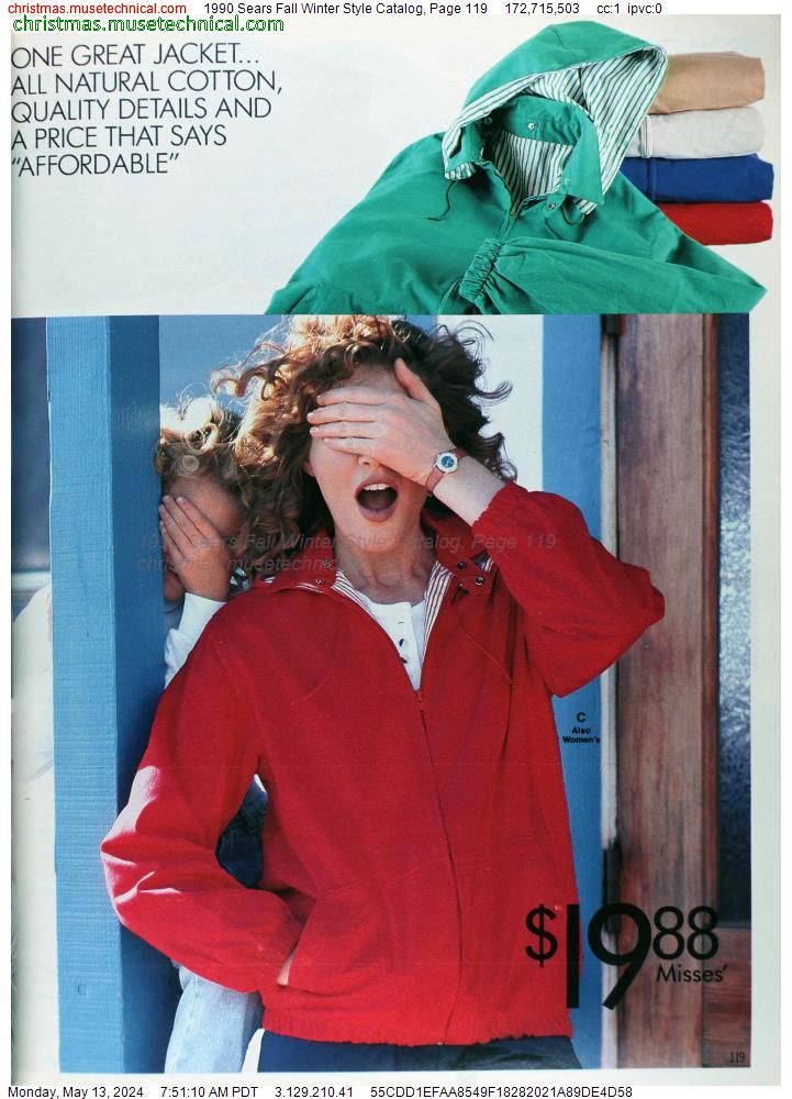 1990 Sears Fall Winter Style Catalog, Page 119