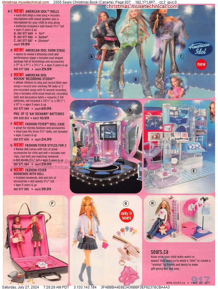 2005 Sears Christmas Book (Canada), Page 937