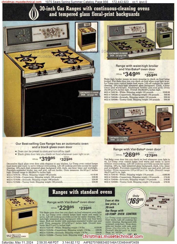 1975 Sears Spring Summer Catalog, Page 956