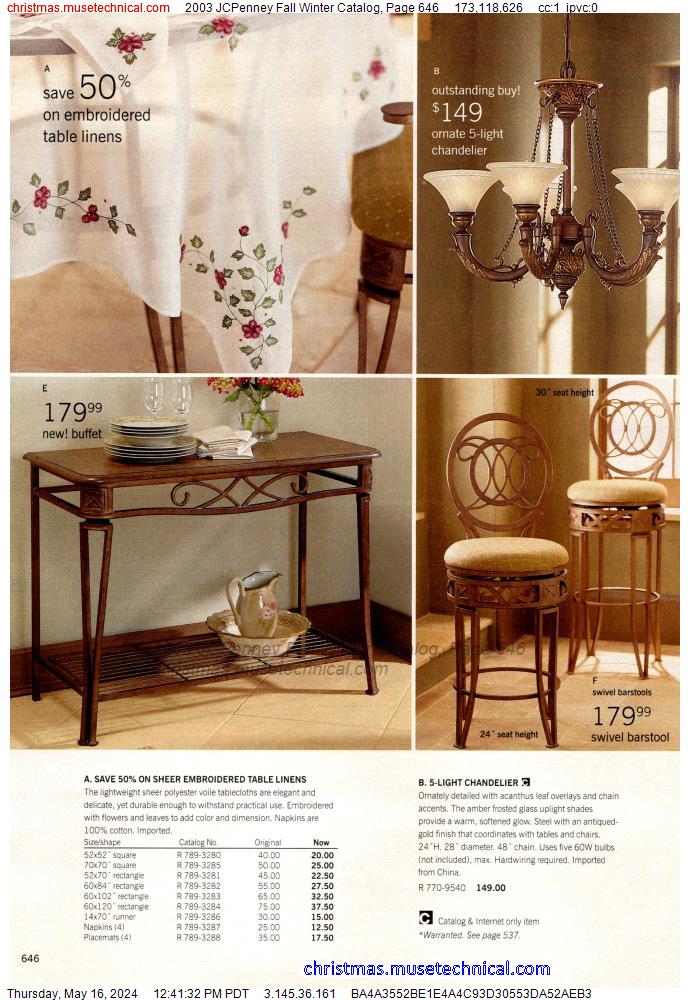 2003 JCPenney Fall Winter Catalog, Page 646