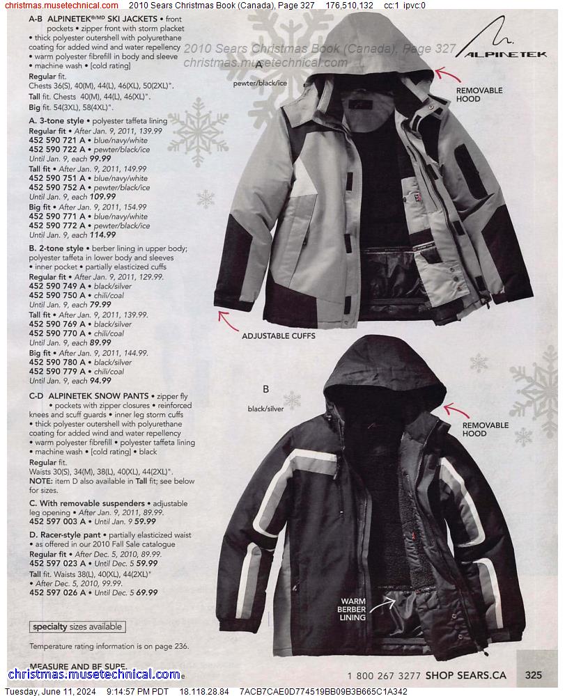 2010 Sears Christmas Book (Canada), Page 327