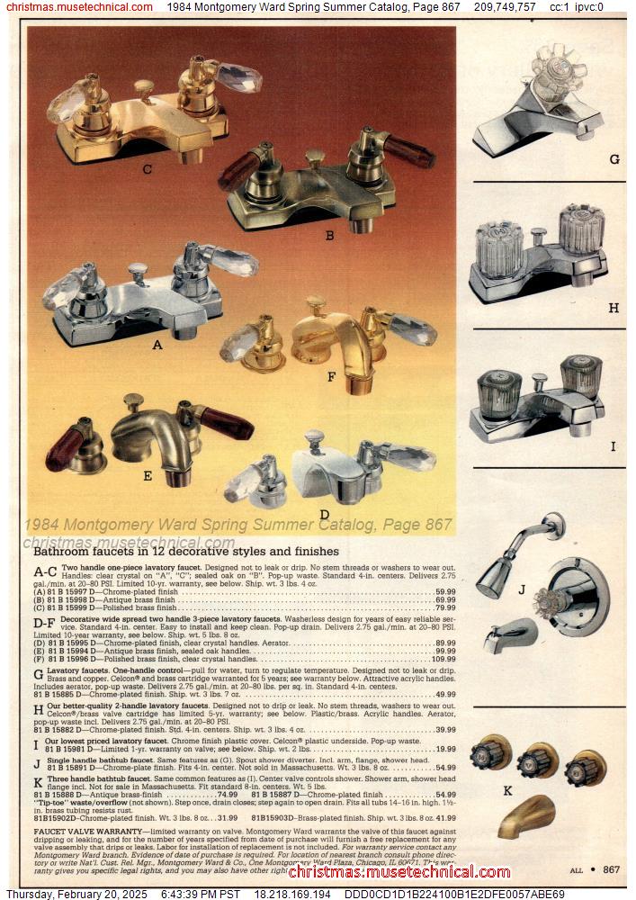 1984 Montgomery Ward Spring Summer Catalog, Page 867