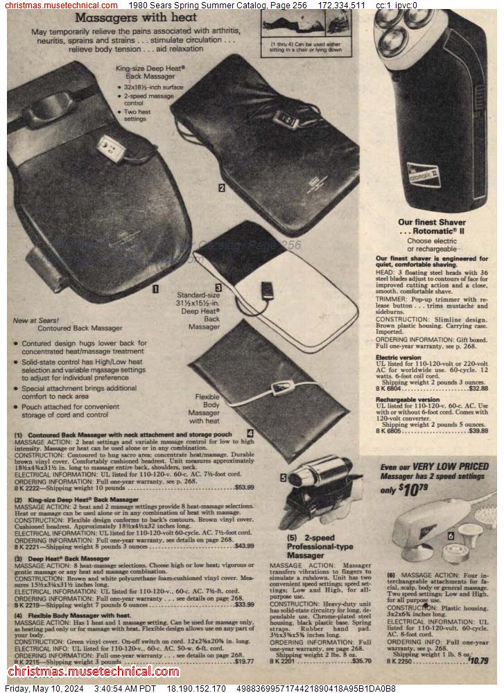 1980 Sears Spring Summer Catalog, Page 256