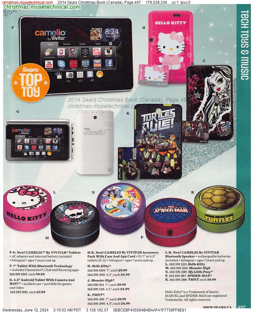 2014 Sears Christmas Book (Canada), Page 497