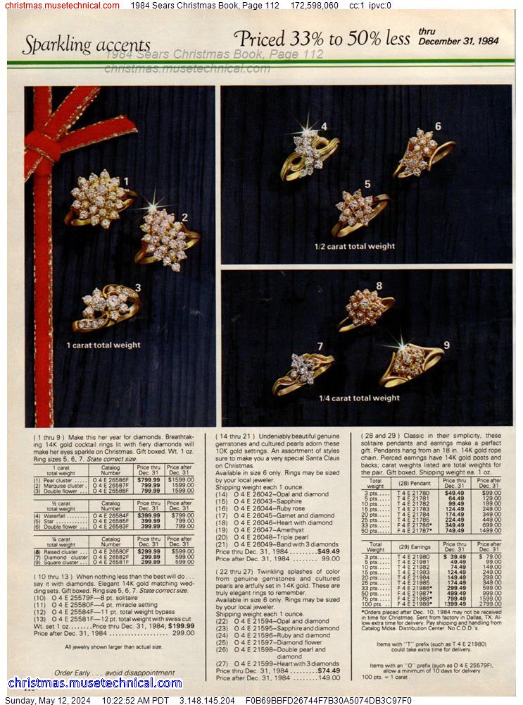 1984 Sears Christmas Book, Page 112
