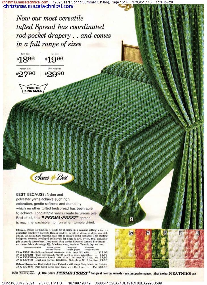 1969 Sears Spring Summer Catalog, Page 1514