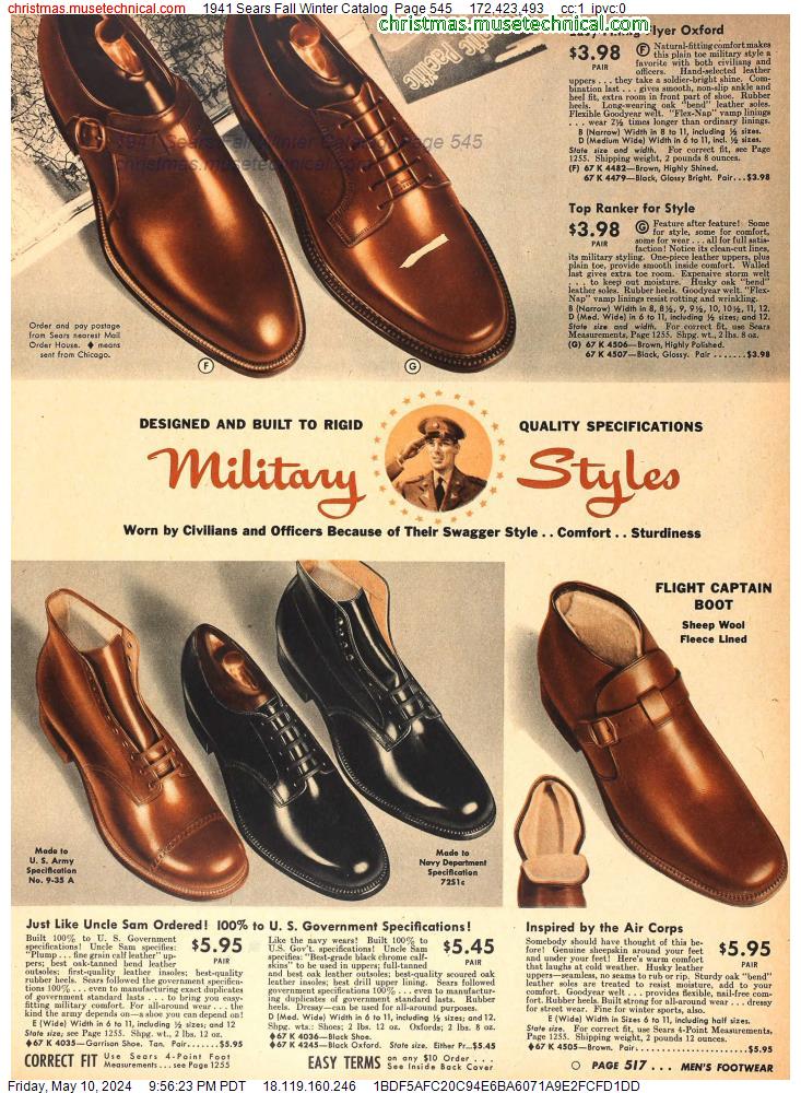 1941 Sears Fall Winter Catalog, Page 545