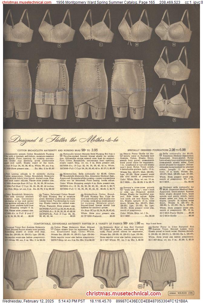 1956 Montgomery Ward Spring Summer Catalog, Page 165