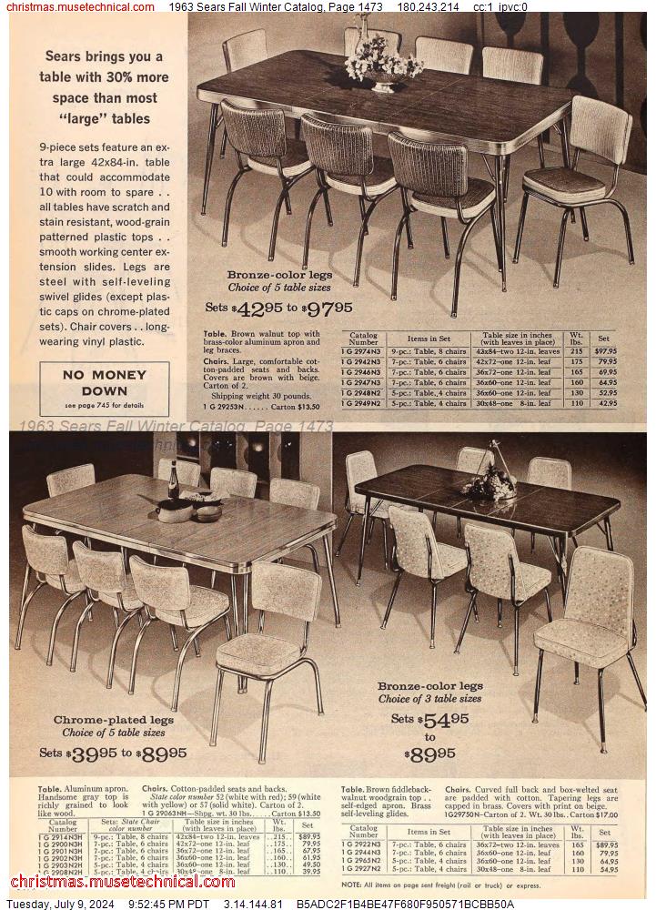 1963 Sears Fall Winter Catalog, Page 1473