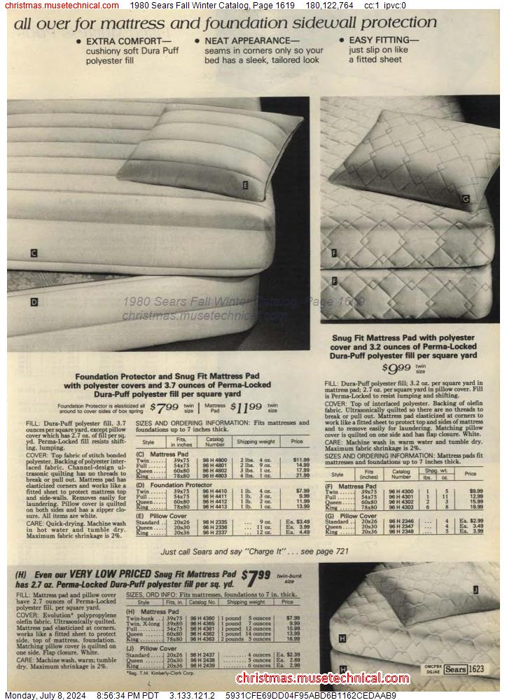 1980 Sears Fall Winter Catalog, Page 1619