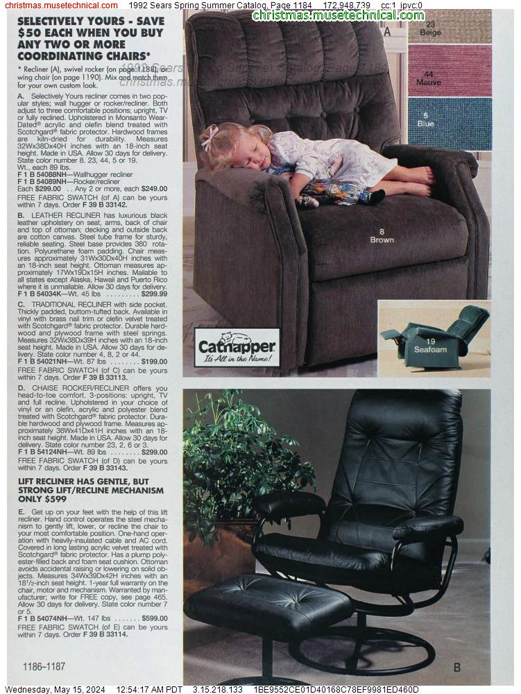 1992 Sears Spring Summer Catalog, Page 1184